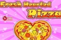 Pizza a forma di cuore Pizza a forma di cuore
