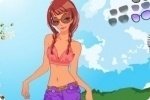 Vesti la ragazza sulla spiaggia Vesti la ragazza sulla spiaggia