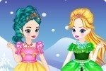 Le giovani Elsa e Anna