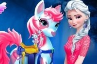 Prenditi cura dei pony di Elsa